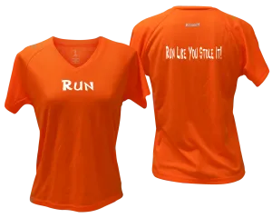 Women's Reflective Short Sleeve Shirt – Run Like You Stole It